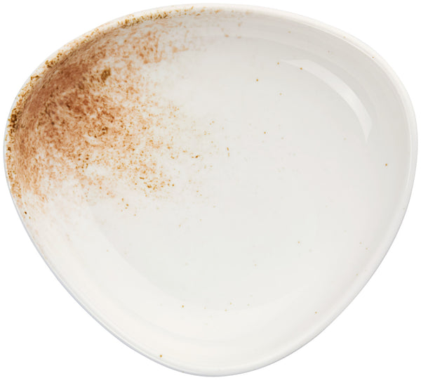 talerz głęboki Purior; 350ml, 18.5x17x4.9 cm (DxSxW); biały/brązowy; owalny; 6 sztuka / opakowanie