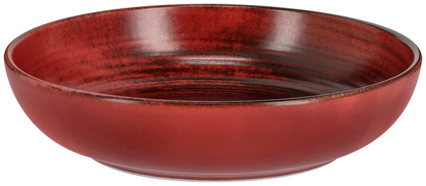talerz głęboki Etana; 400ml, 17x4 cm (ØxW); czerwony; okrągły; 6 sztuka / opakowanie