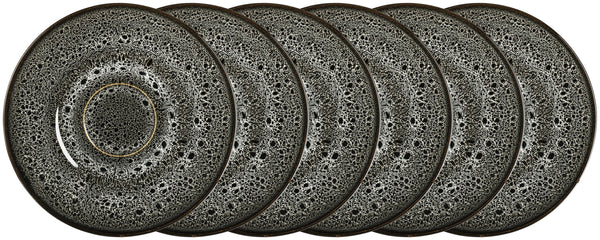 spodek do filiżanki do kawy Nano; 16.5 cm (Ø); czarny; okrągły; 6 sztuka / opakowanie