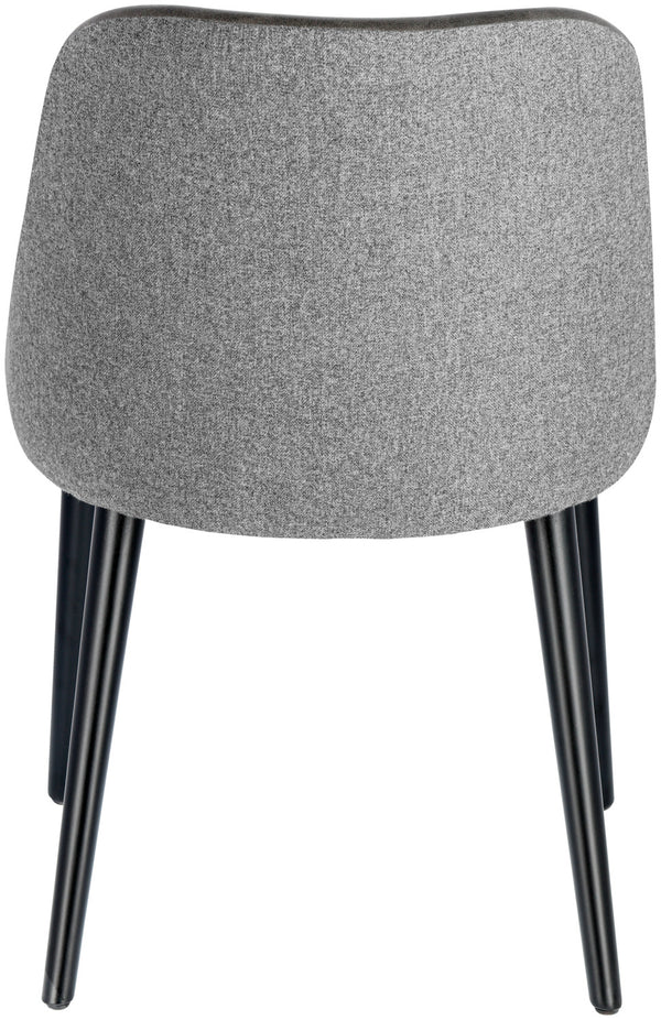 krzesło Almonda Mix; 54x64x77.5 cm (SxGxW); siedzisko antracyt, stelaż czarny