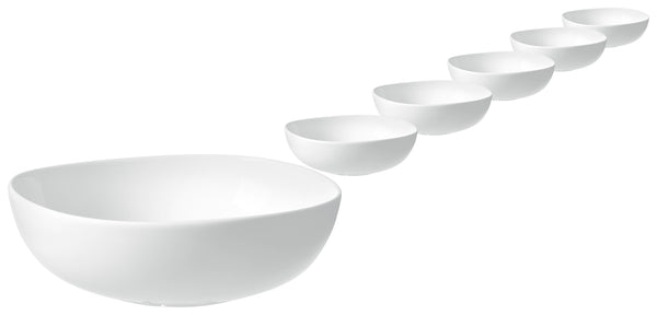 miska Ovalize; 550ml, 16x5.3 cm (ØxW); biały; okrągły; 6 sztuka / opakowanie