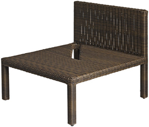 element środkowy Lika; 76.5x76.5x64 cm (SxGxW); szary/brązowy