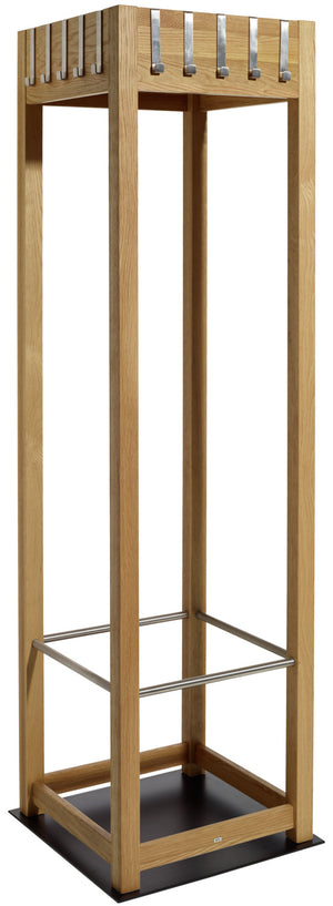 wieszak na ubrania Apendio; 50x50x180 cm (SxGxW); dąb/naturalny