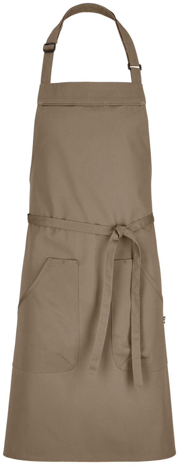 Latzschürze Gabo 88x80 cm (LxB); 88x80 cm (DxS); taupe