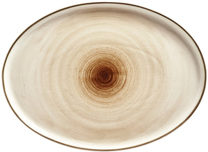 półmisek Limaro owalny; 36x26x2.5 cm (DxSxW); brązowy; owalny; 2 sztuka / opakowanie