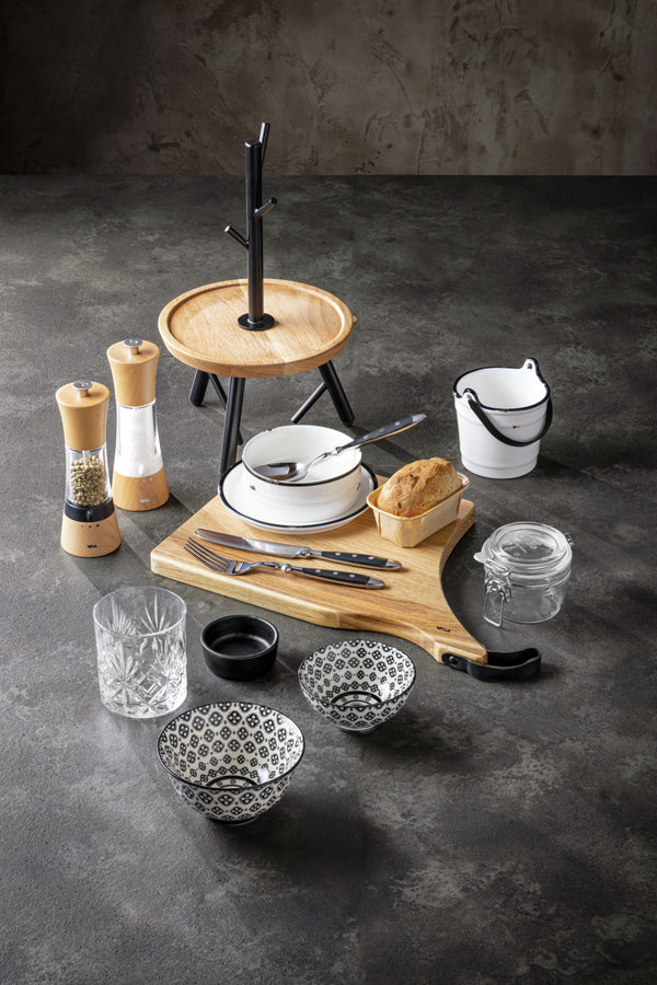 łyżka stołowa Gutshof; 19.7 cm (D); srebro, Griff czarny; 12 sztuka / opakowanie