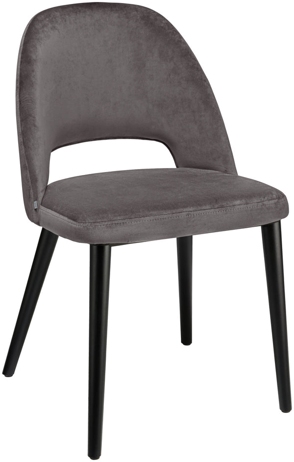 krzesło Tonda; 51x64x78 cm (SxGxW); siedzisko taupe, stelaż czarny