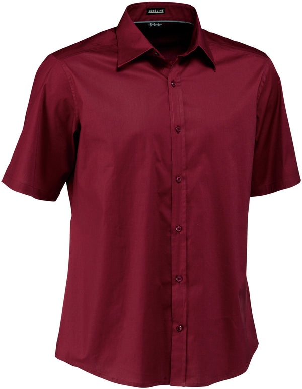 koszula męska Bruce krótki rękaw; Kleidergröße 45/46; bordo