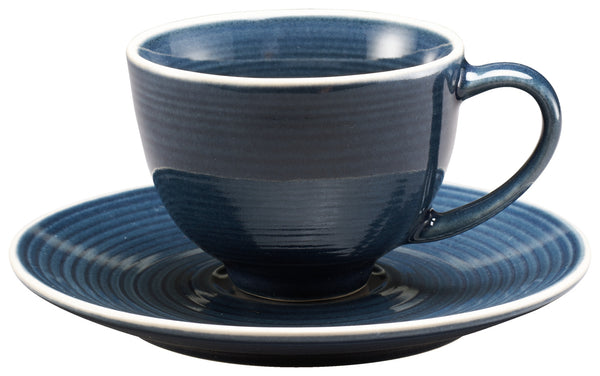 spodek do filiżanki do kawy Spirit; 15 cm (Ø); niebieski; okrągły; 6 sztuka / opakowanie