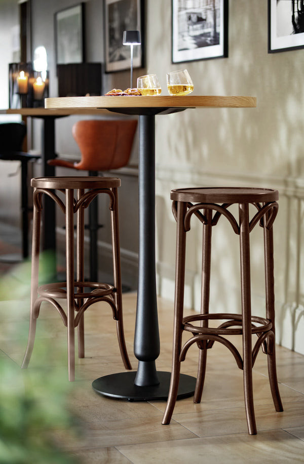 kolumna stołu barowego Barock okrągła; 43x108 cm (ØxW); czarny; okrągły