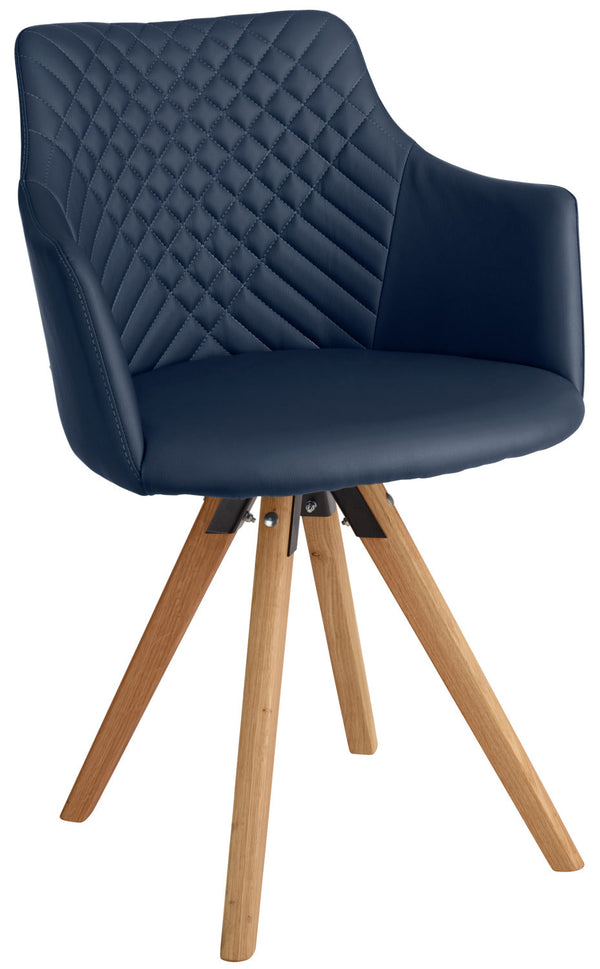 Polsterstuhl Tornea; 62x58x82.5 cm (SxGxW); siedzisko niebieski przydymiony