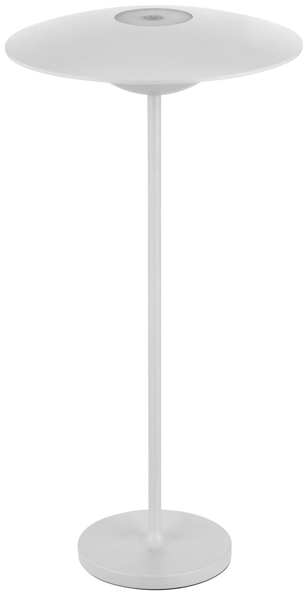 LED Tischleuchte Tower; 19x38 cm (ØxW); stelaż biały