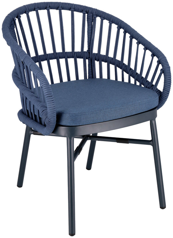 Stuhl Pina; 56x61x77 cm (SxGxW); niebieski; 2 sztuka / opakowanie