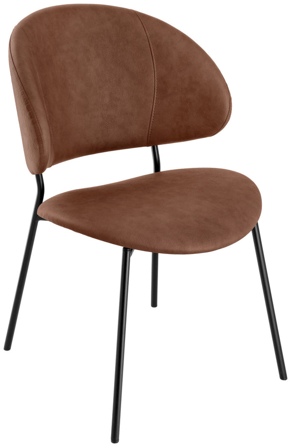 krzesło Lindo Kunstleder; 55x65x85 cm (SxGxW); siedzisko brązowy
