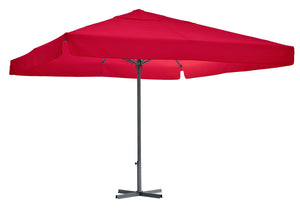parasol profesjonalny duży Esparto stelaż antracyt; 350x350x370 cm (DxSxW); burgund; kwadrat