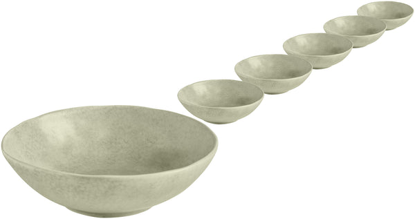 miska Arona okrągła; 700ml, 18x5 cm (ØxW); beżowy; okrągły; 6 sztuka / opakowanie