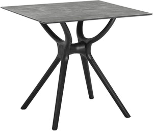 stół Faro; 80x80x74 cm (DxSxW); Platte beton, stelaż czarny; kwadrat