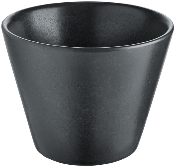 miska Masca stożkowa; 230ml, 9x7 cm (ØxW); czarny; stożkowy; 6 sztuka / opakowanie