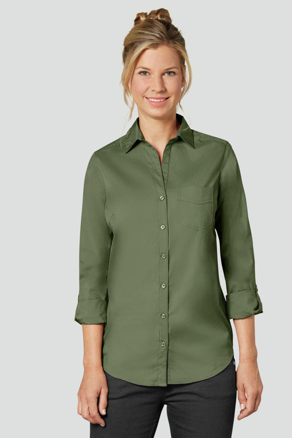 bluzka damska Kim długi rękaw; Kleidergröße 44; oliwka