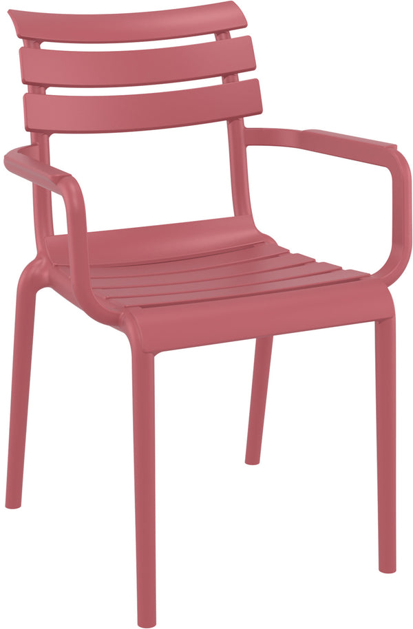 Stuhl Helen mit Armlehne; 58x59x84 cm (SxGxW); marsala; 4 sztuka / opakowanie