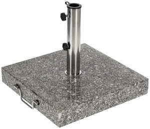 stojak na parasol Sola; 45x45x9 cm (DxSxW); szary; kwadrat