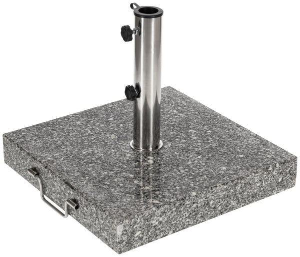 stojak na parasol Sola; 45x45x9 cm (DxSxW); szary; kwadrat