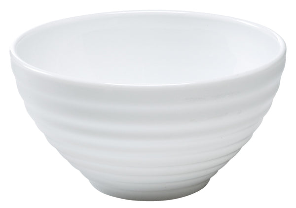 miska Stairo z reliefem; 500ml, 13x6.8 cm (ØxW); biały; okrągły; 6 sztuka / opakowanie