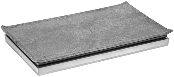 półmisek Clawson z rantem; Größe GN 1/1, 53x32.5x2 cm (DxSxW); szary; prostokątny; 3 sztuka / opakowanie