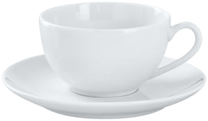 spodek do filiżanki do kawy Mixor; 15 cm (Ø); biały; okrągły; 6 sztuka / opakowanie
