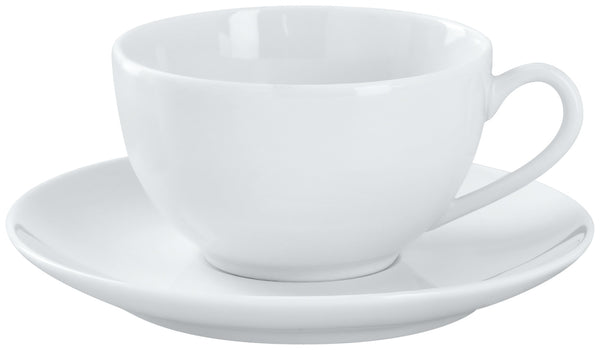 spodek do filiżanki do kawy Mixor; 15 cm (Ø); biały; okrągły; 6 sztuka / opakowanie