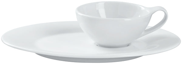 filiżanka do herbaty Pallais; 200ml, 10x5.5 cm (ØxW); biały; okrągły; 6 sztuka / opakowanie