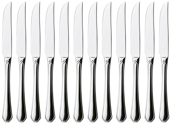 nóż do pizzy/steka Tunis Basic; 22.5 cm (D); srebro, Griff srebro; 12 sztuka / opakowanie