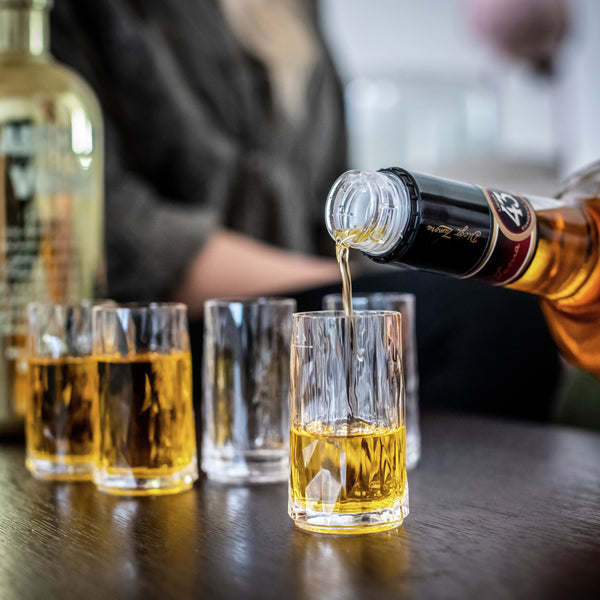 7 cm (W); transparentny; 2 cl & 4 cl Füllstrich