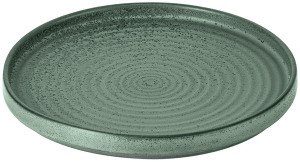 talerz z niskim rantem Snug; 26x2.5 cm (ØxW); zielony; okrągły; 4 sztuka / opakowanie