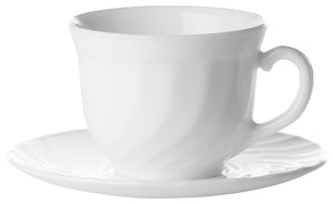 filiżanka do kawy Trianon; 220ml, 8.7x6.6 cm (ØxW); biały; okrągły; 6 sztuka / opakowanie