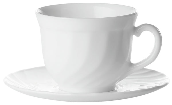 spodek do filiżanki do kawy Trianon; 14.5 cm (Ø); biały; okrągły; 6 sztuka / opakowanie