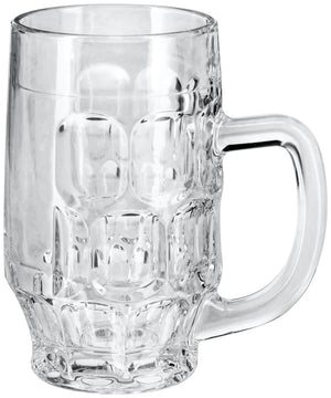 kufel Rosy; 385ml, 7.5x13.5 cm (ØxW); transparentny; 0.3 l Füllstrich, 6 sztuka / opakowanie