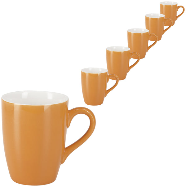 kubek Joy; 330ml, 8x11 cm (ØxW); pomarańczowy; okrągły; 6 sztuka / opakowanie