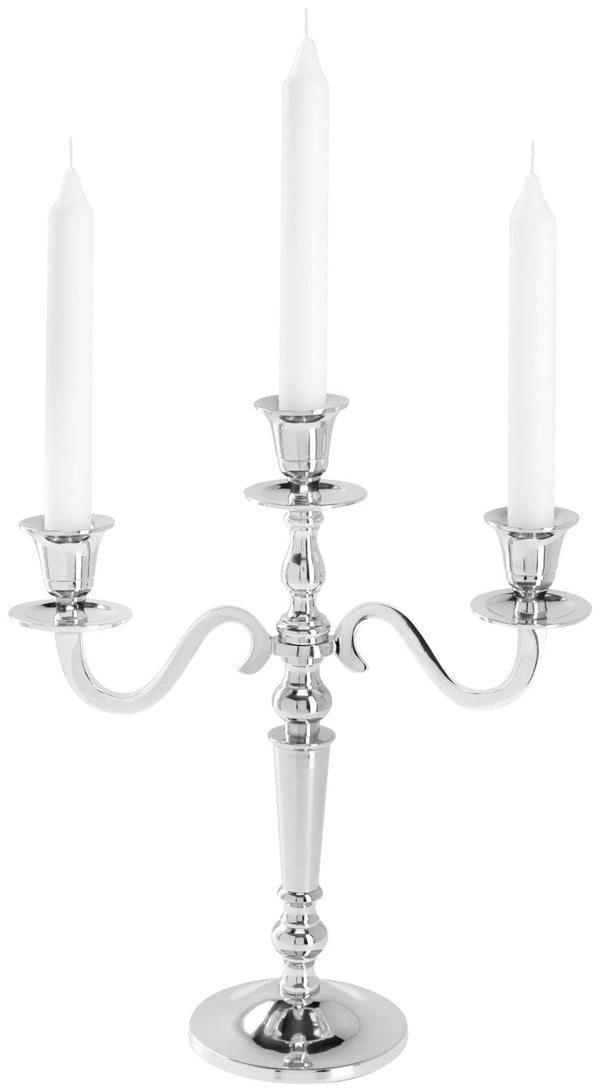 świecznik Abeer 3-ramienny; 26.5x10.5x29.5 cm (DxSxW); srebro