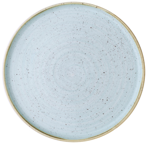 talerz płaski ze wysokim brzegiem; 26x2 cm (ØxW); jasny niebieski/brązowy; okrągły; 6 sztuka / opakowanie