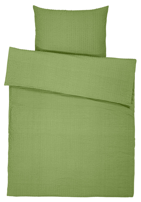pościel Mallorca zakładka hotelowa; 135x200 cm (SxD), 80x80 cm (DxS); zielony