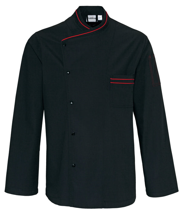 bluza kucharska męska Jonas długi rękaw; Kleidergröße 62; czarny