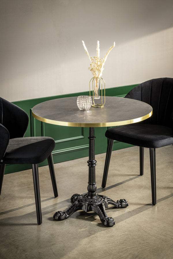 krzesło Ambrosia; 54x59x82 cm (SxGxW); siedzisko czarny, stelaż czarny