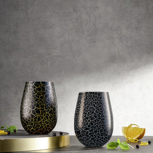 Universalglas Anela; 500ml, 8.2x12.3 cm (ØxW); czarny/biały; 6 sztuka / opakowanie