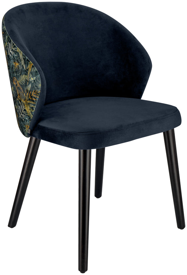 Stuhl Floral; 54x59x82 cm (SxGxW); niebieski