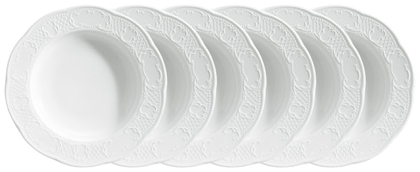 talerz głęboki Menuett; 230ml, 22.5x3.8 cm (ØxW); biały; okrągły; 6 sztuka / opakowanie
