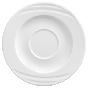 spodek do bulionówki / kubka / filiżanki do kawy Melody; 16.1 cm (Ø); biały; okrągły; 6 sztuka / opakowanie