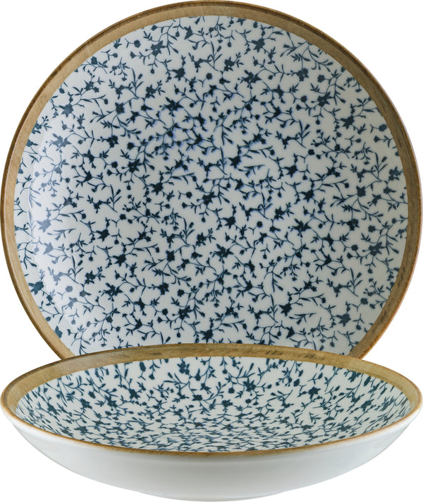 talerz głęboki Calif; 1000ml, 23x4 cm (ØxW); biały/niebieski/zielony; okrągły; 6 sztuka / opakowanie