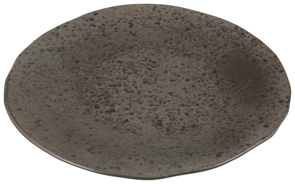 talerz płaski Ironstone; 28.5x2.35 cm (ØxW); ciemny brąz/czarny; okrągły; 6 sztuka / opakowanie