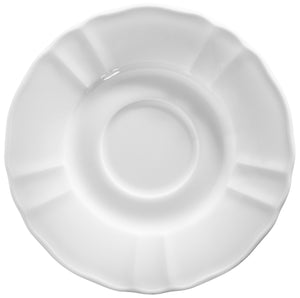 spodek do filiżanki do kawy Amely; 15 cm (Ø); biały; okrągły; 6 sztuka / opakowanie